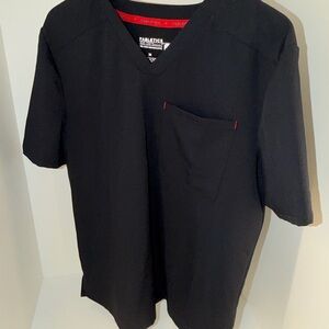 Fabletics Men’s Black V-Neck Scrub Top Medium